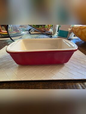 goodcook Red Ceramic Baking Dish - Classic Stoneware Casserole NWOT